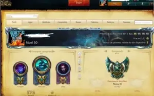 Conta LOL PLAT3 BORDA DE DIAMANTE