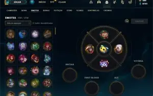 Conta prata 1 com 100 Champs e 76 Skins (2 Miticas)
