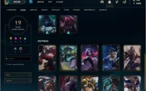 Conta platina 1 (ex D2), 19 skins e 40 champs