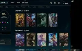 Conta muito top full champ, com quase 80 skins