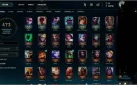 Conta muito top full champ, com quase 80 skins