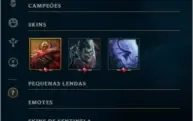 CONTA DE LEAGUE OF LEGENDS PLATINA