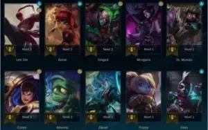 CONTA DE LEAGUE OF LEGENDS PLATINA