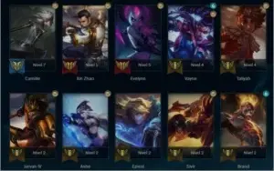 CONTA DE LEAGUE OF LEGENDS PLATINA