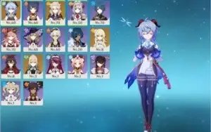 albedo arma dele 4*, Ganyu, oração aos ventos 5* Ar42