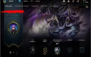 Conta LOL lvl 30 upada na mão