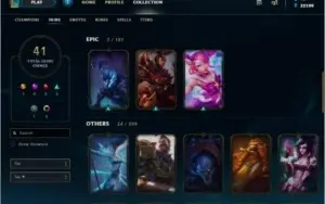 CONTA LOL PLATINA 2- 135 CHAMPS - YASUO EMISSARIO- 32K EA