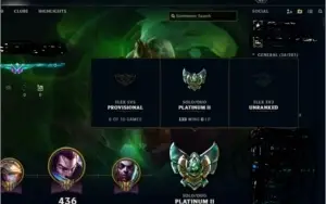CONTA LOL PLATINA 2- 135 CHAMPS - YASUO EMISSARIO- 32K EA