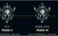 Conta 490 gold, platina na passada e dimond na retrasada.