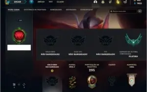 Conta Unranked com 120 Champs e 161 Skins
