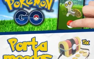 5 (cinco) Porta Moedas - Pokemon GO - Gimmighoul / Gholdengo