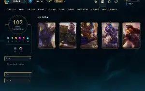Unranked com TODOS os champs e 102 Skins ( MONO ADC )
