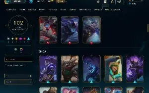 Unranked com TODOS os champs e 102 Skins ( MONO ADC )