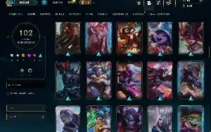 Unranked com TODOS os champs e 102 Skins ( MONO ADC )