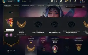Conta ouro 3 com 105 Champs e 60 Skins