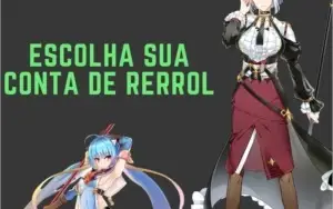 Conta Epic seven - Escolha seu personagem