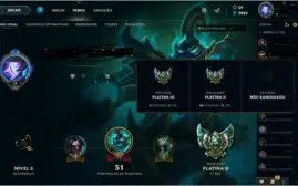Contas League Of Legends - Diamante 5 e Platina 2