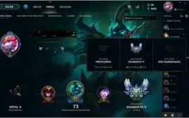 Contas League Of Legends - Diamante 5 e Platina 2