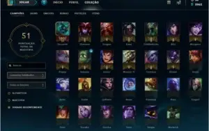 Contas League Of Legends - Diamante 5 e Platina 2