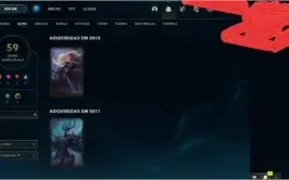 Vendo conta league of legends