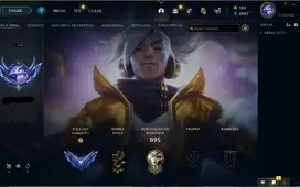 Conta League of Legends, muitas skins, emote Mestre, e mais