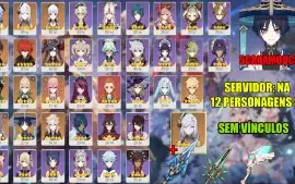 CONTA GENSHIN AR55 / 12x3★ / Shenhe + Bis / Scaramouche