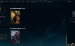 Conta Antiga Lol / League 02/2014 Com Skins Da Época