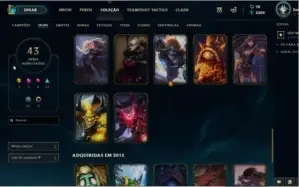 Platina, 44 skins, 113 champs, nunca teve punição.
