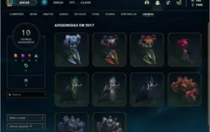 Conta Unranked com 96 Champs e 104 Skins + 10 Cromas