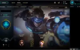 CONTA LEAGUE OF LEGENDS 120 CHAMPIONS 40 SKINS SMURF BRONZE