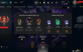 Conta League of Legends Full Acesso - 110 Champs e 42 Skins