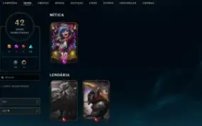 Conta League of Legends Full Acesso - 110 Champs e 42 Skins