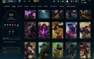 Ouro 4 com 130 Champs e 66 Skins +4 Prestigios