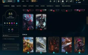 Ouro 4 com 130 Champs e 66 Skins +4 Prestigios
