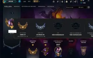 Ouro 4 com 130 Champs e 66 Skins +4 Prestigios