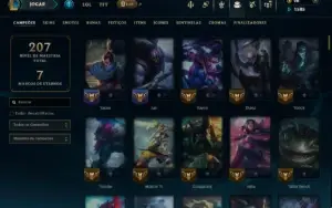 Ouro 4 com 130 Champs e 66 Skins +4 Prestigios