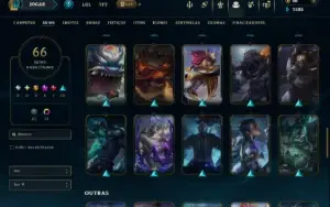 Ouro 4 com 130 Champs e 66 Skins +4 Prestigios