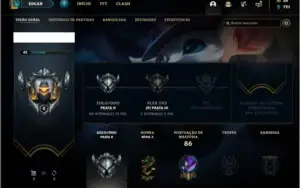 Conta prata 2 com 10 skins e 27 champs ( criada em 2014 )