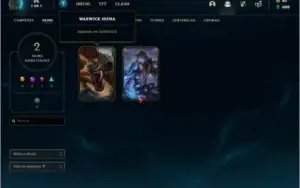 Conta prata 3 com 30 champs e 2 skins