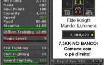 Char Tibia Knight Lvl 178 + 7,3kk + Chars Na Conta + Rk