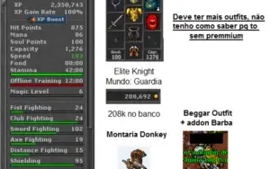 Char Tibia Knight Lvl 178 + 7,3kk + Chars Na Conta + Rk
