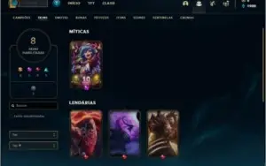 Conta lv 23 com 17 champs e 8 skins