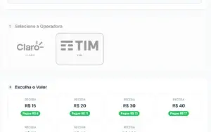 Painel de Recarga Celular - Crédito Celular (Preço Baixo)