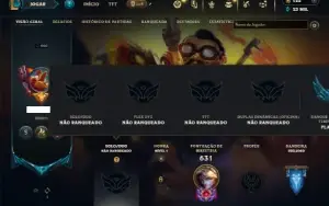 Unranked com TODOS os champs e 135 Skins +6 Vitoriosas