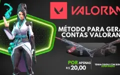 Método de gerar contas FA e NFA de VALORANT - 100% Funcional