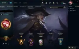Conta lol gold 4, lvl 195 - LEIA