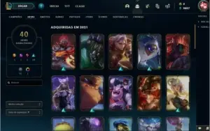 Conta lol gold 4, lvl 195 - LEIA