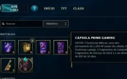 Conta LOL Unraked - 7.350 RP + 13 Capsulas Prime Gaming