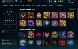 Unranked com 150 Champs e 66 Skins ( MAIN JG )