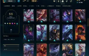 Unranked com 150 Champs e 66 Skins ( MAIN JG )